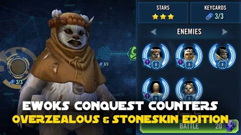Lol sorry, you taking the video seriously caught me off guard. . Ewoks counter swgoh